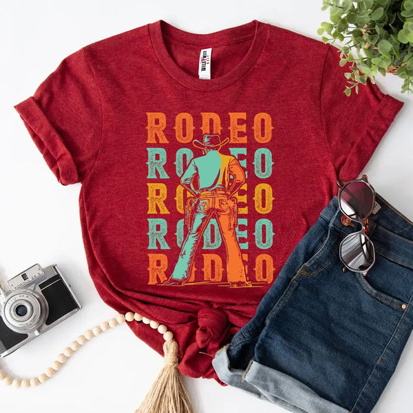 Rodeo Spirit Cowboy Short Sleeve Tee
