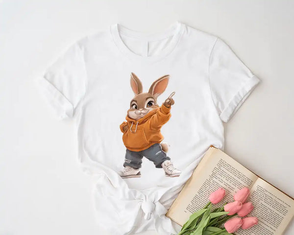 Street Style Bunny – Urban Cool T-Shirt