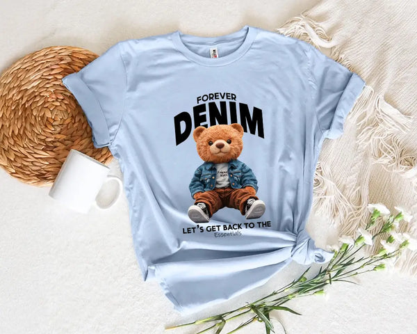 Forever Denim – Cool Teddy Streetwear Tee