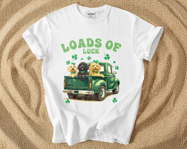 Loads of Lucky Pups Truck Tee Shirt