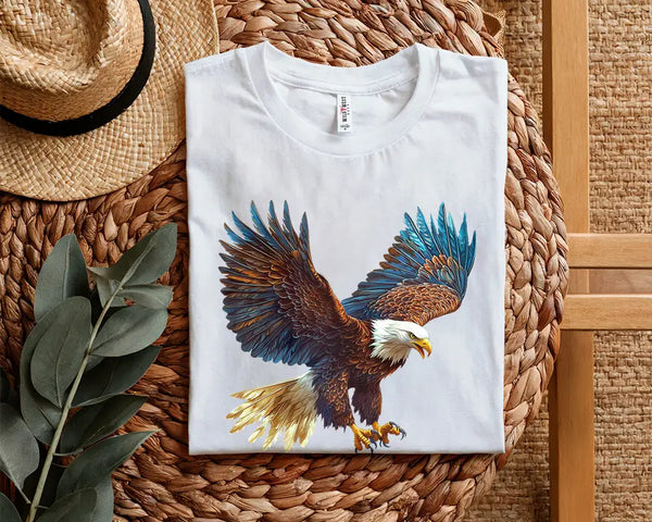 Majestic American Bald Eagle Soaring T-Shirt