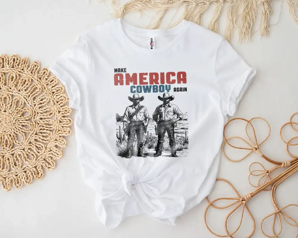 Make America Cowboy Again – Western Outlaw Tee